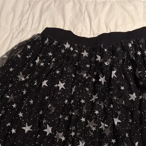 Torrid Black Skirt with Silver Stars